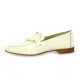 Coco abricot Mocassins cuir vernis ecru