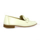 Coco abricot Mocassins cuir vernis ecru