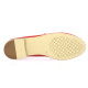 Coco abricot Mocassins cuir vernis rouge