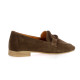 Coco abricot Mocassins cuir velours marron