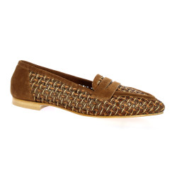 Spaziozero Mocassins cuir cognac