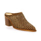 Spaziozero Mules cuir cognac