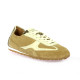 Palladium Baskets cuir velours beige