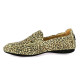 Palladium Mocassins cuir velours leopard