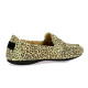 Palladium Mocassins cuir velours leopard