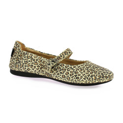Palladium Babies cuir velours leopard