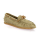 Pao Mocassins cuir velours taupe