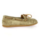Pao Mocassins cuir velours taupe