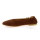 Pao Ballerines cuir velours cognac