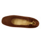 Pao Ballerines cuir velours cognac