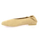 Pao Ballerines cuir velours beige