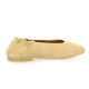Pao Ballerines cuir velours beige