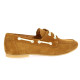 So send Mocassins cuir velours tabac
