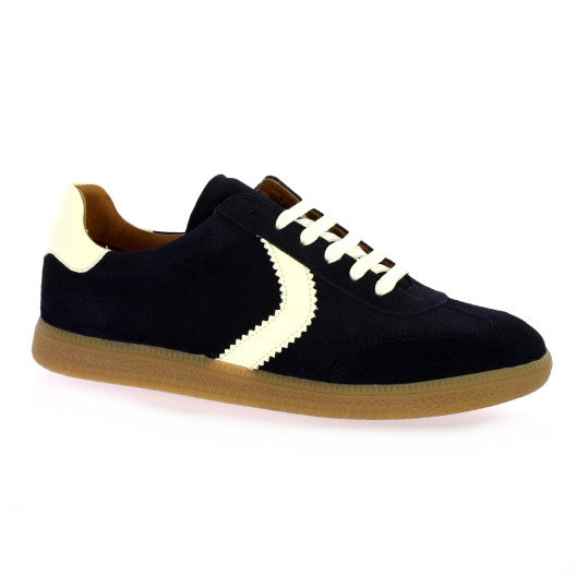 So send Baskets cuir velours marine