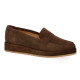 So send Mocassins cuir velours marron