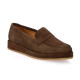 So send Mocassins cuir velours marron