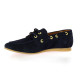 So send Mocassins cuir velours marine