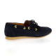 So send Mocassins cuir velours marine