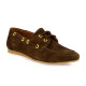 So send Mocassins cuir velours marron