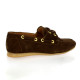 So send Mocassins cuir velours marron