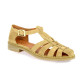 We do Nu pieds cuir velours beige