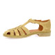 We do Nu pieds cuir velours beige