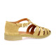 We do Nu pieds cuir velours beige