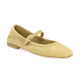We do Ballerines cuir velours beige