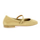 We do Ballerines cuir velours beige