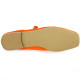 We do Ballerines cuir velours orange