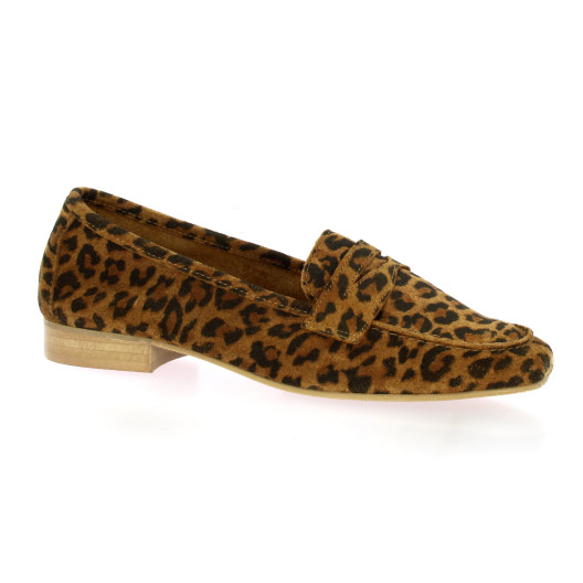 We do Mocassins cuir velours leopard
