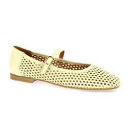 We do Ballerines cuir ecru