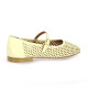 We do Ballerines cuir ecru