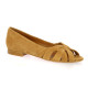 Costa Nu pieds cuir velours camel