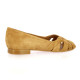 Costa Nu pieds cuir velours camel