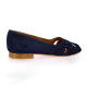 Costa Nu pieds cuir velours marine