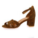 Costa Escarpins cuir velours leopard