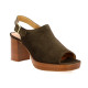 Costa Nu pieds cuir velours marron