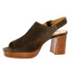 Costa Nu pieds cuir velours marron