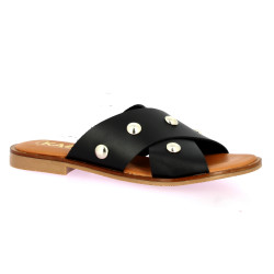 Kaola Nu pieds cuir noir