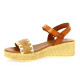 Kaola Nu pieds cuir cognac