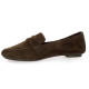 Reqins Mocassins cuir velours marron