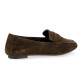 Reqins Mocassins cuir velours marron