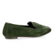 Reqins Mocassins cuir velours kaki