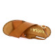 Kaola Nu pieds cuir cognac