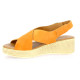 Kaola Nu pieds cuir velours orange