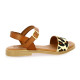 Kaola Nu pieds cuir poulain leopard