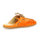 Pao Mules cuir velours orange
