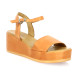 K.mary Nu pieds cuir camel