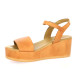 K.mary Nu pieds cuir camel